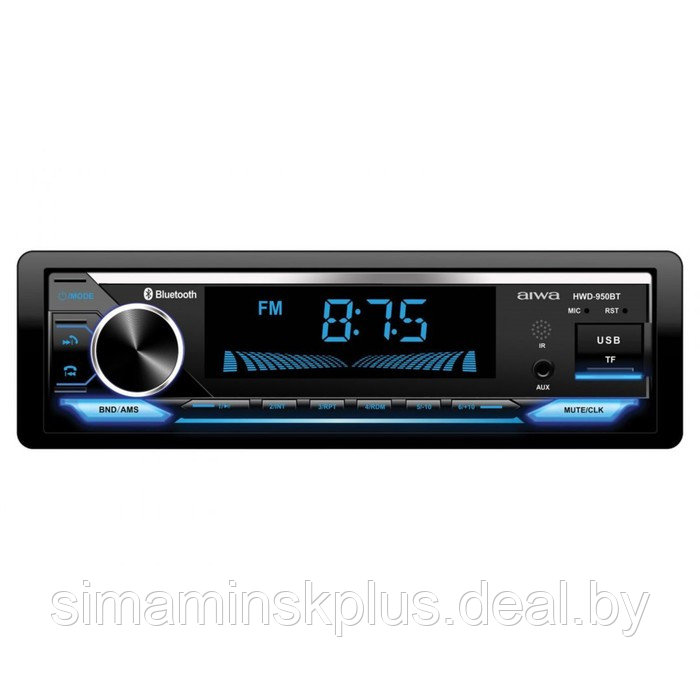 Автомагнитола AIWA MP3/WMA HWD-950BT, IOS/Android, radio, bluetooth