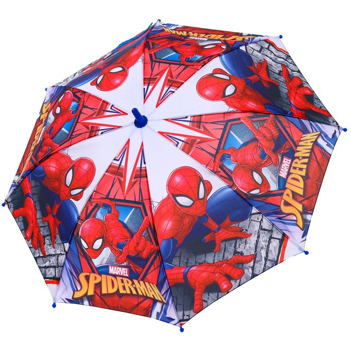 Зонт детский. Человек паук, красный, 8 спиц d=86 см - фото 1 - id-p203559984
