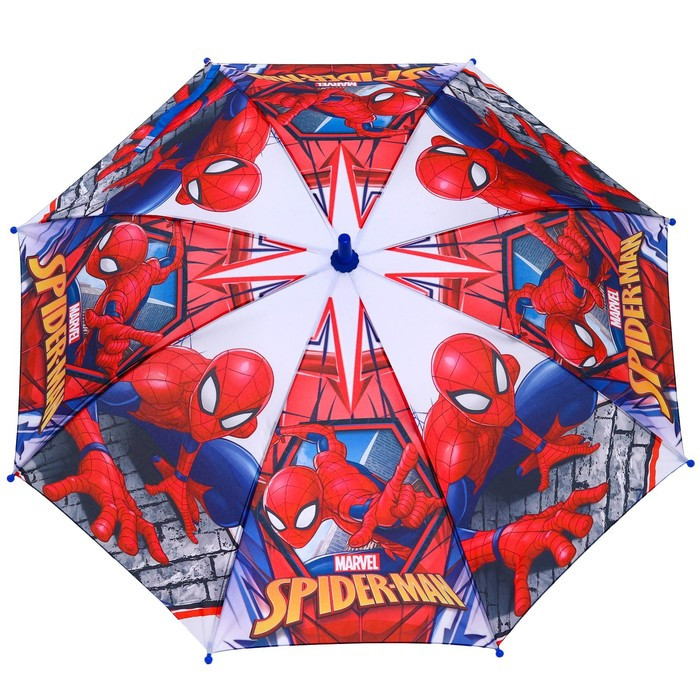 Зонт детский. Человек паук, красный, 8 спиц d=86 см - фото 2 - id-p203559984