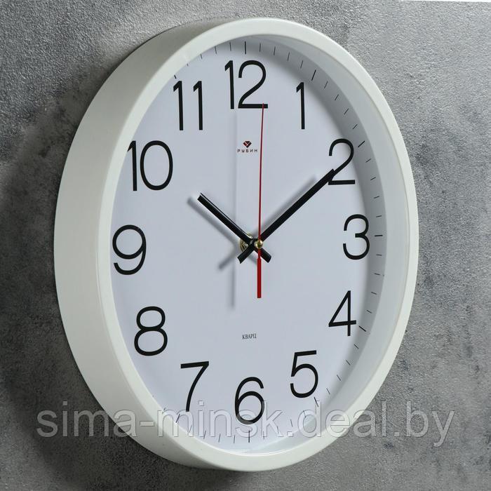 Часы настенные, серия: Классика, "Рубин", 30 см, белые - фото 2 - id-p203560080