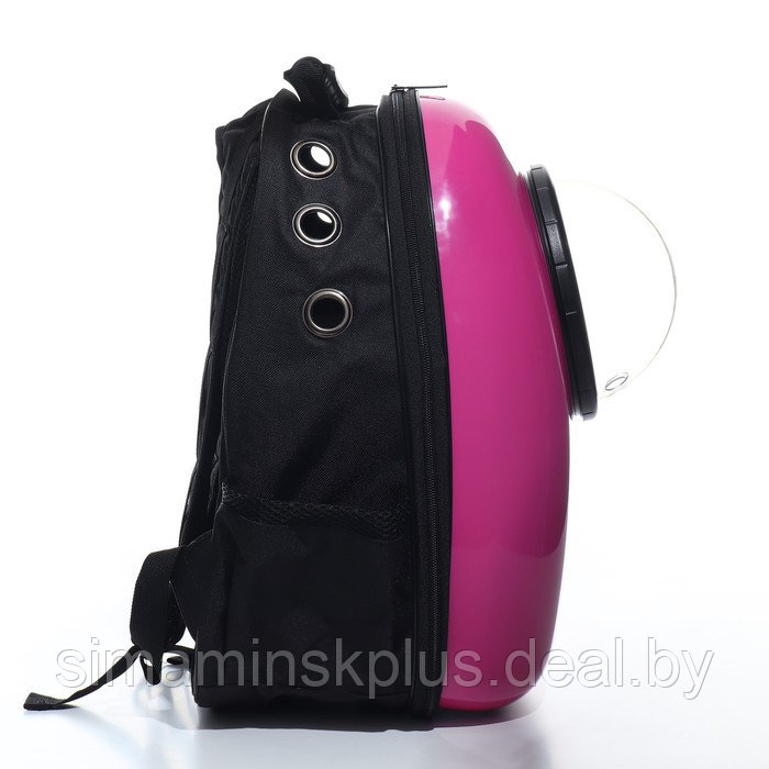 Рюкзак для переноски животных с окном для обзора, 32 х 25 х 42 см, фиолетовый - фото 7 - id-p203563776