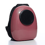 Рюкзак для переноски животных с окном для обзора, 32 х 25 х 42 см, розовый, фото 8