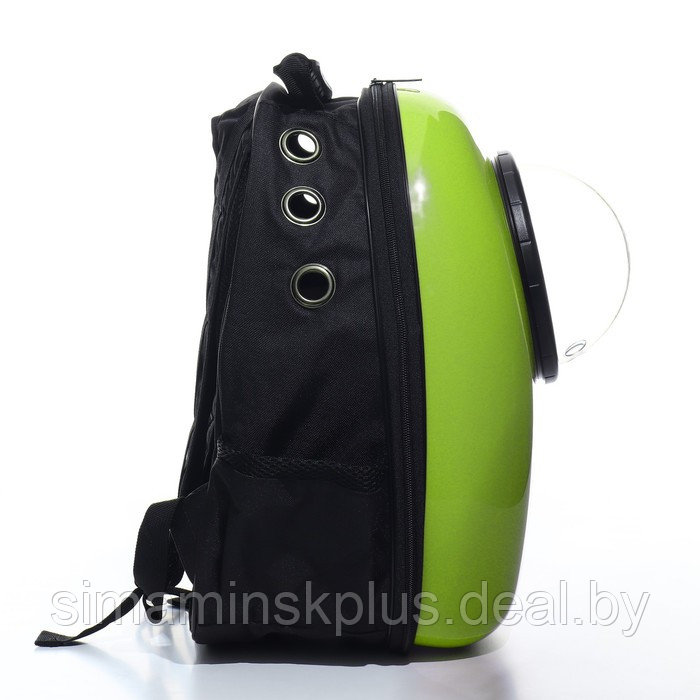 Рюкзак для переноски животных с окном для обзора, 32 х 25 х 42 см, зелёный - фото 7 - id-p203563780