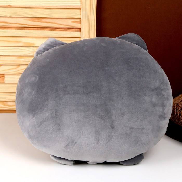 Мягкая игрушка-подушка «Кот», 43 см, цвет серый - фото 4 - id-p203563153