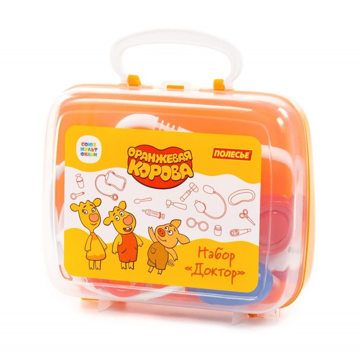 Игровой набор «Оранжевая корова. Доктор», в чемоданчике - фото 2 - id-p203561606