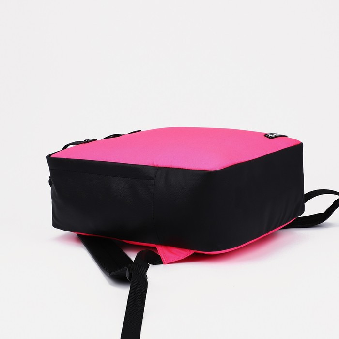 Рюкзак на молнии, кошелёк, цвет розовый - фото 3 - id-p203560153