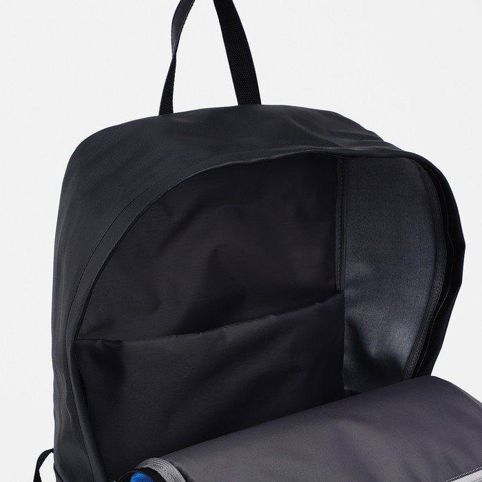 Рюкзак на молнии, кошелёк, цвет голубой - фото 4 - id-p203560154