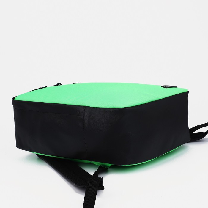 Рюкзак на молнии, кошелёк, цвет зелёный - фото 3 - id-p203560155