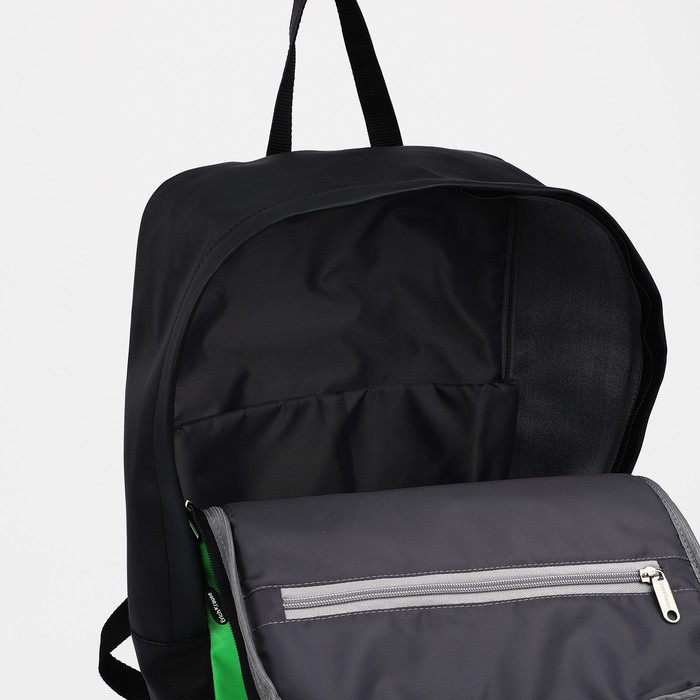Рюкзак на молнии, кошелёк, цвет зелёный - фото 4 - id-p203560155