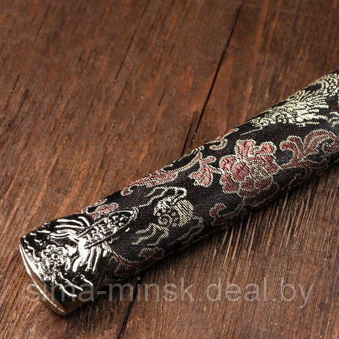 Сувенирное оружие «Катана», чёрные ножны с узорами в виде дракона, 47 см - фото 3 - id-p203559688