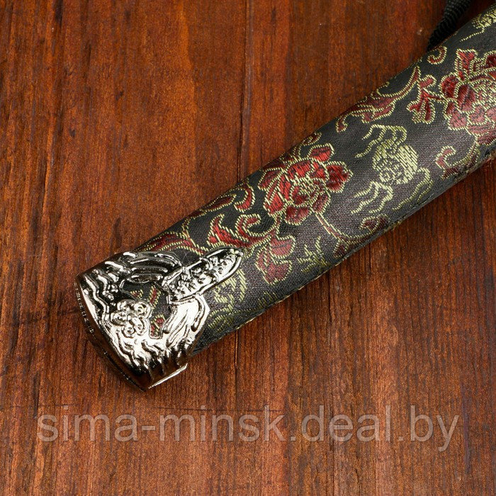 Сувенирное оружие «Катана», чёрные ножны с узорами в виде дракона, 47 см - фото 6 - id-p203559688