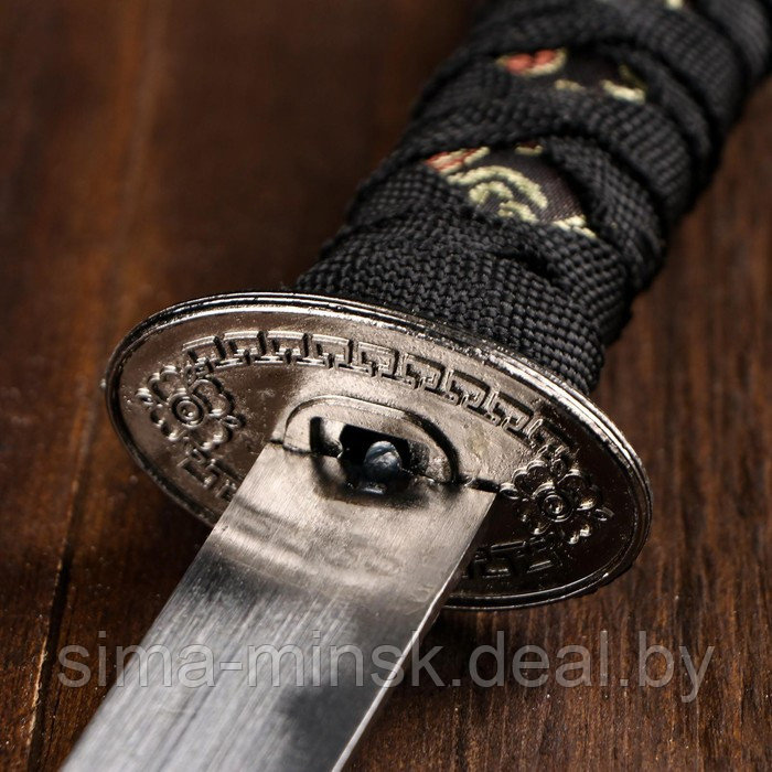 Сувенирное оружие «Катана», чёрные ножны с узорами в виде дракона, 47 см - фото 10 - id-p203559688
