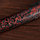 Сувенирное оружие «Катана», красный цветочный узор на ножнах, 70 см, фото 5