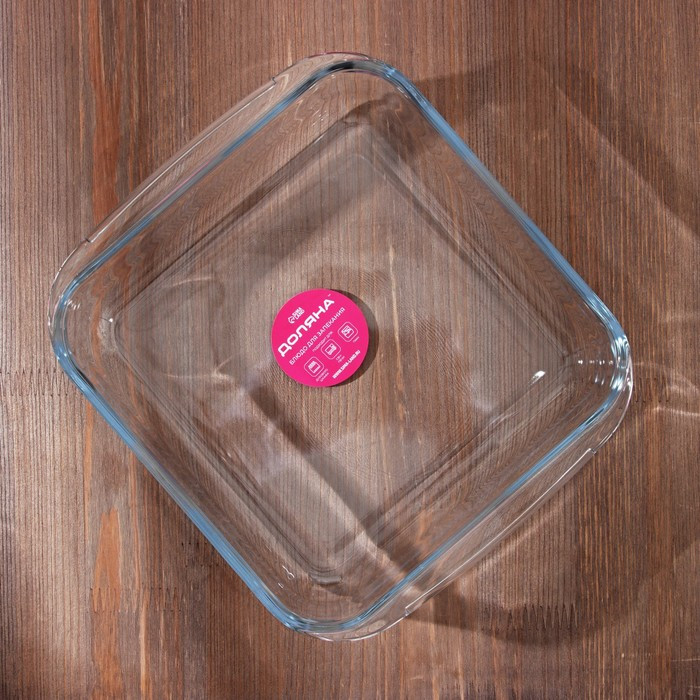 Форма из жаропрочного стекла для запекания квадратная Доляна «Лазанья», 1,6 л, 24,7×22×5,2 см - фото 6 - id-p203575741