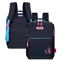Рюкзак молодежный 39 х 26 х 10 см, эргономичная спинка, Across G6, чёрный/розовый G-6-6
