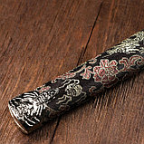 Сувенирное оружие «Катана»,  чёрные ножны с узорами в виде дракона, 47 см, фото 3