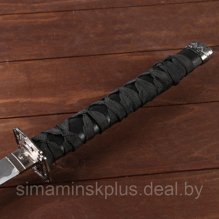 Сувенирное оружие «Катана на подставке», чёрные ножны с резным драконом, рукоять микс 100см - фото 5 - id-p203580727