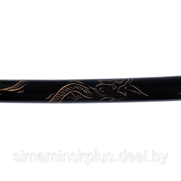 Сувенирное оружие «Катана на подставке», чёрные ножны с резным драконом, рукоять микс 100см - фото 10 - id-p203580727