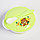 Набор детской посуды «Друзья», 3 предмета: тарелка на присоске, крышка, ложка, цвет зелёный, фото 4