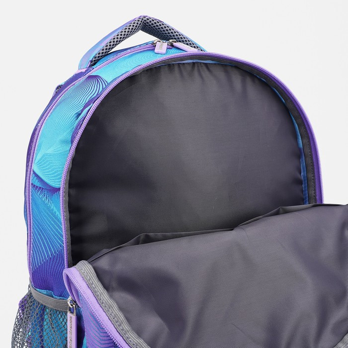 Рюкзак на молнии, наружный карман, цвет сиреневый - фото 4 - id-p203560221