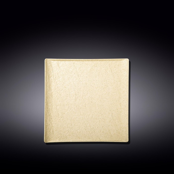 Тарелка квадратная Wilmax, 17х17 см, цвет песочный - фото 1 - id-p203579437