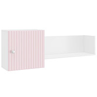 Шкаф навесной «Алиса», 1200×240×440 мм, цвет розовый