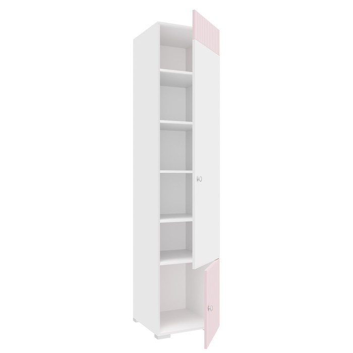 Шкаф «Алиса», комбинированный c 2-мя дверьми, 441×465×2020 мм, цвет белый / розовый - фото 2 - id-p203581705