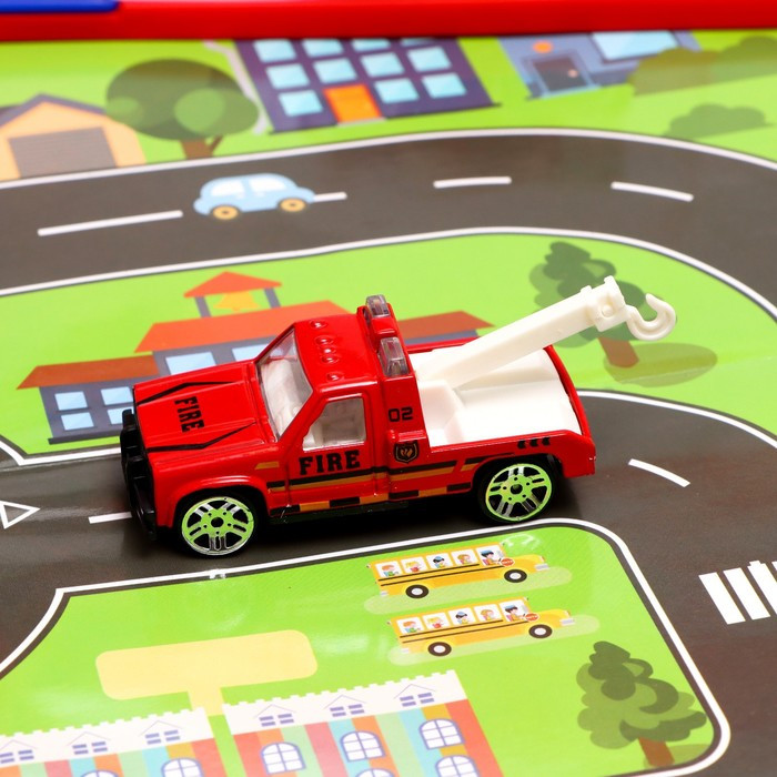 Игровой набор «Пожарная служба», кейс, 5 металлических машинок - фото 4 - id-p203563266