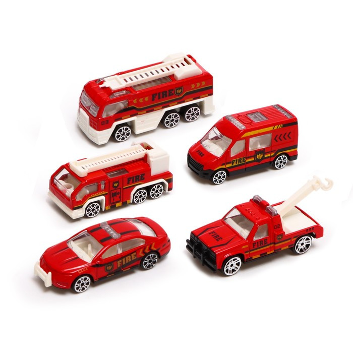 Игровой набор «Пожарная служба», кейс, 5 металлических машинок - фото 5 - id-p203563266