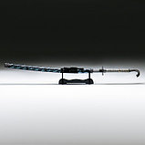 Сувенирное оружие «Катана на подставке» 107см, серо-зеленая, под змеиную кожу, рукоять кобра, фото 2