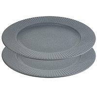Набор обеденных тарелок Liberty Jones Soft Ripples, 27 см, цвет серый