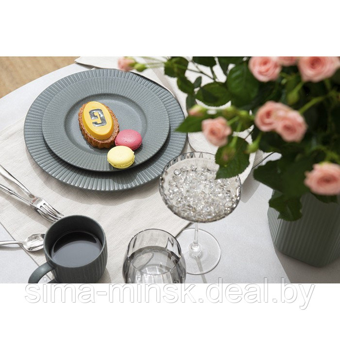 Набор обеденных тарелок Liberty Jones Soft Ripples, 27 см, цвет серый - фото 3 - id-p203567940