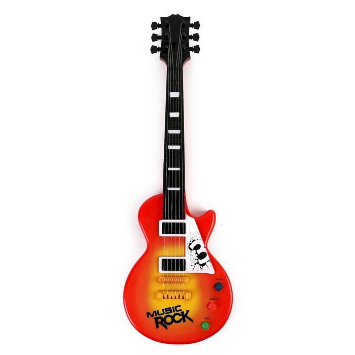 Музыкальная игрушка-гитара «Электро», световые и звуковые эффекты, работает от батареек - фото 4 - id-p203570656