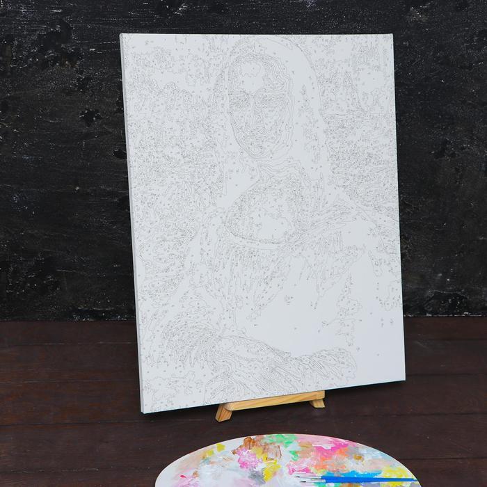 Картина по номерам на холсте с подрамником «Мона Лиза» Леонардо да Винчи 40х50 см - фото 3 - id-p203574518