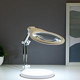 Лампа-лупа для творчества LEDх2 от 3ААА белый 24,5х22х15,5 см, фото 2