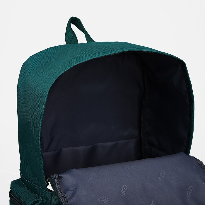 Рюкзак на молнии, шопер, сумка, пенал, цвет зелёный - фото 5 - id-p203570453