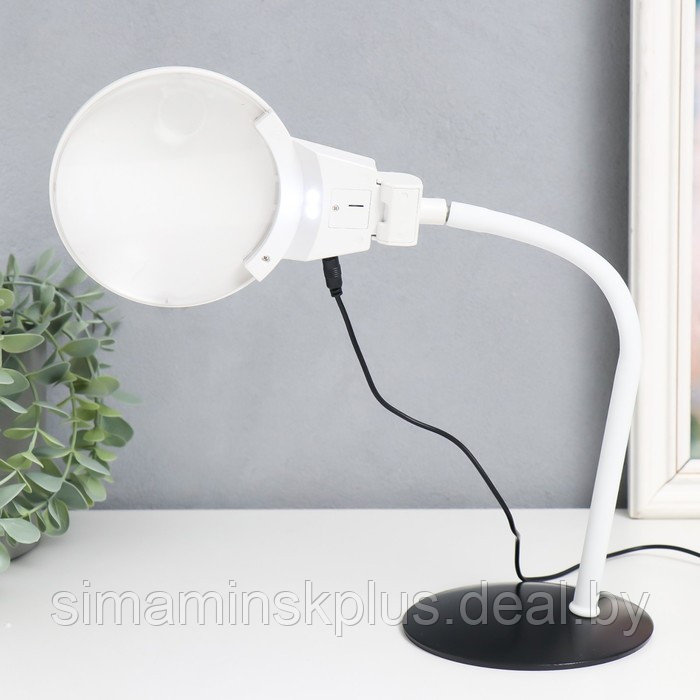 Лампа-лупа х3 х4,5 для творчества LED от 3 LR1130 линзы d=2,1 и 11 см белый - фото 6 - id-p203565996