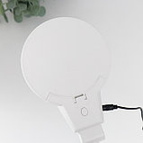 Лампа-лупа х3 х4,5 для творчества LED от 3 LR1130 линзы d=2,1 и 11 см белый, фото 7
