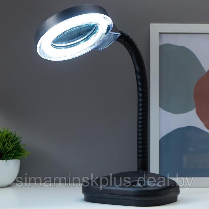 Лампа-лупа для творчества, от сети 220В чёрный 52х17х14 см - фото 2 - id-p203565999