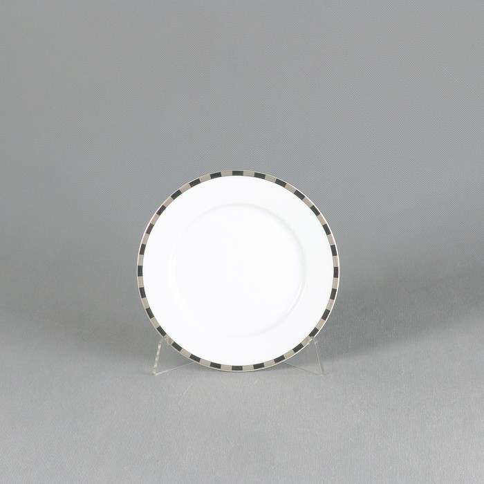 Тарелка десертная Opal, декор «Платиновые пластинки», 19 см - фото 2 - id-p203579520
