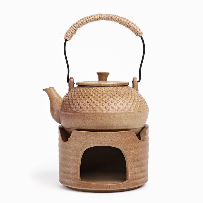 Чайник ручной работы для чайной церемонии с чайной плитой, 300 мл - фото 1 - id-p203576076