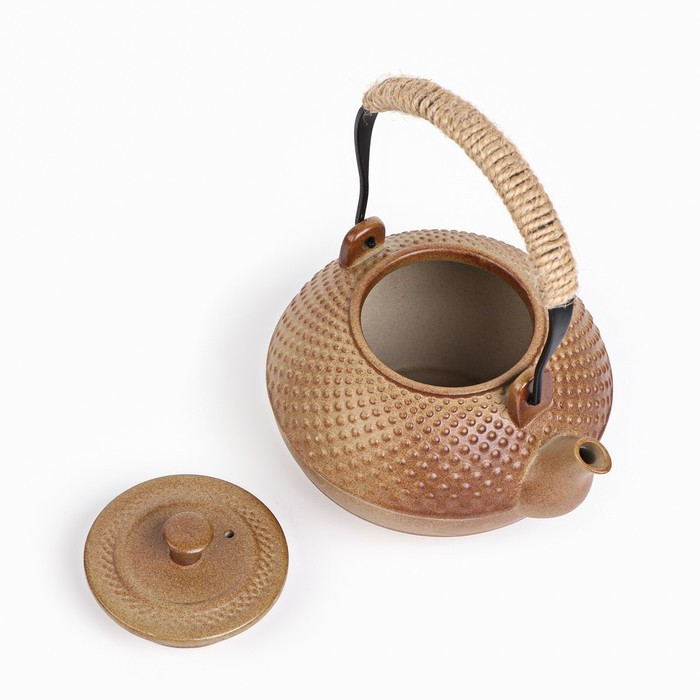 Чайник ручной работы для чайной церемонии с чайной плитой, 300 мл - фото 4 - id-p203576076