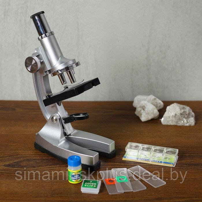 Микроскоп "Лаборатория", кратность увеличения 450х, 200х, 100х, набор для исследований - фото 2 - id-p203566003