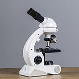 Микроскоп, кратность увеличения 450х, 200х, 80х, с подсветкой, белый, фото 7