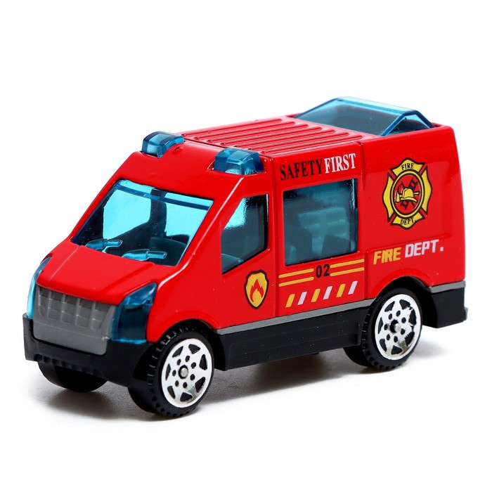 Набор металлических машин «Пожарная служба», 6 шт. - фото 2 - id-p203564715