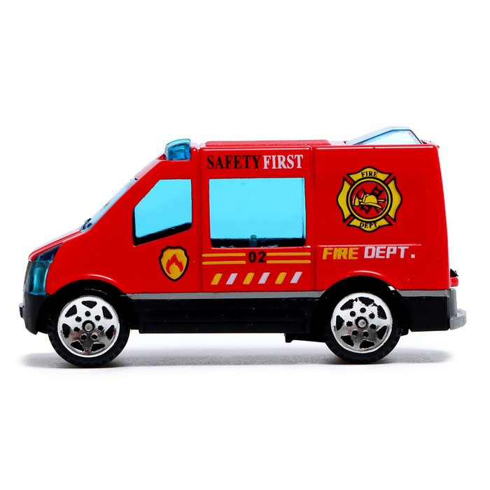 Набор металлических машин «Пожарная служба», 6 шт. - фото 3 - id-p203564715