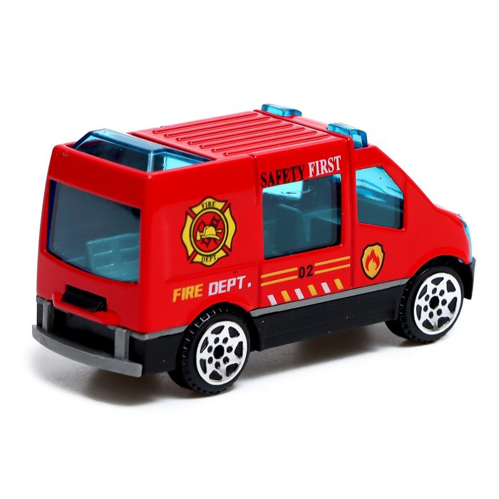 Набор металлических машин «Пожарная служба», 6 шт. - фото 4 - id-p203564715