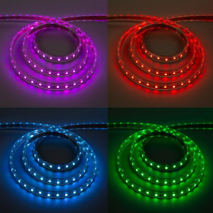 Светодиодная лента Ecola 14 × 7 мм, 50 м, IP68, SMD5050, 60 LED/м, 14.4 Вт/м, 220 В, свечение RGB - фото 2 - id-p203582543