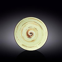 Тарелка круглая Wilmax Spiral, d=23 см, цвет фисташковый