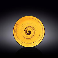 Тарелка круглая Wilmax Spiral, d=23 см, цвет жёлтый